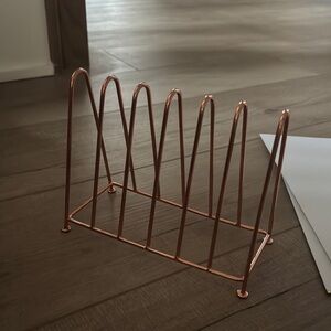 Copper Wire Magazine Rack